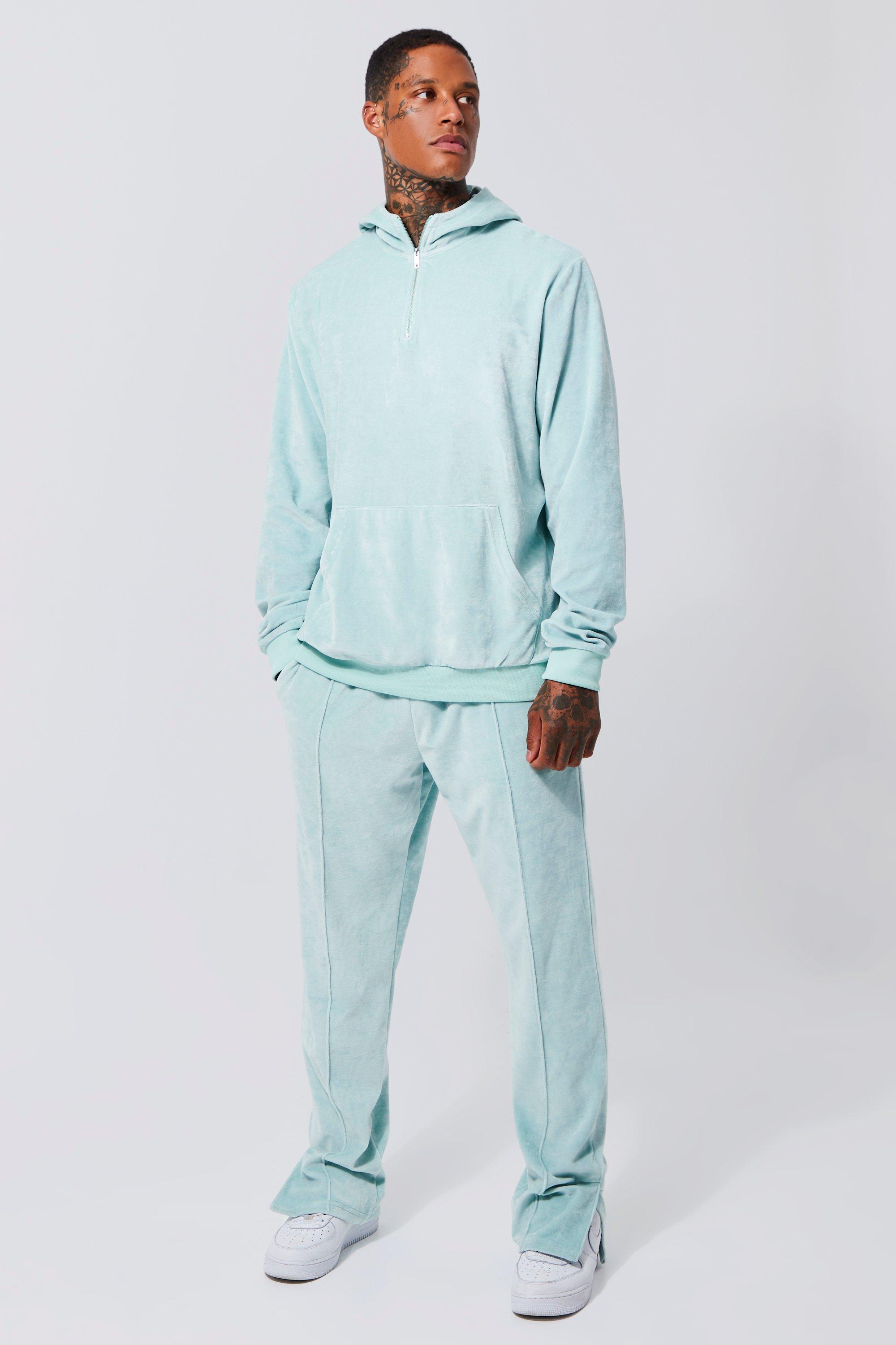 Boohooman hotsell velour tracksuit